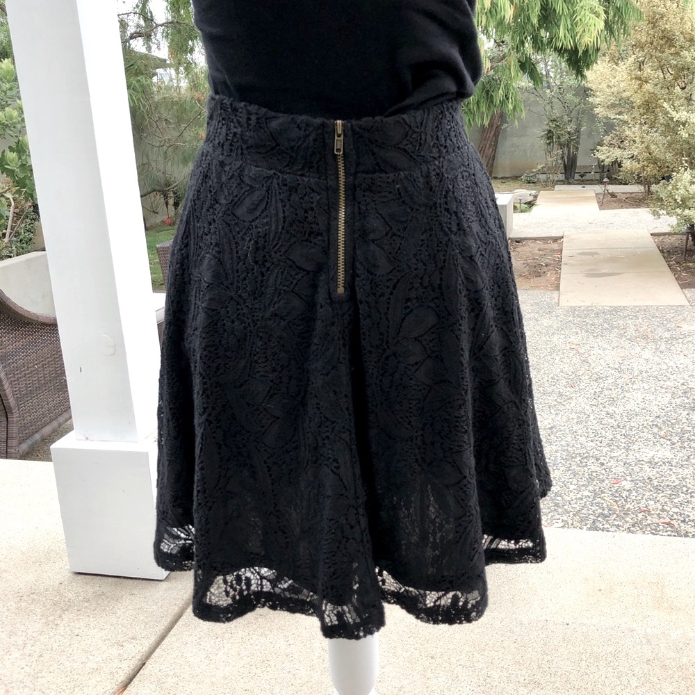 Target xhilaration Black Lace Skater Skirt, size S